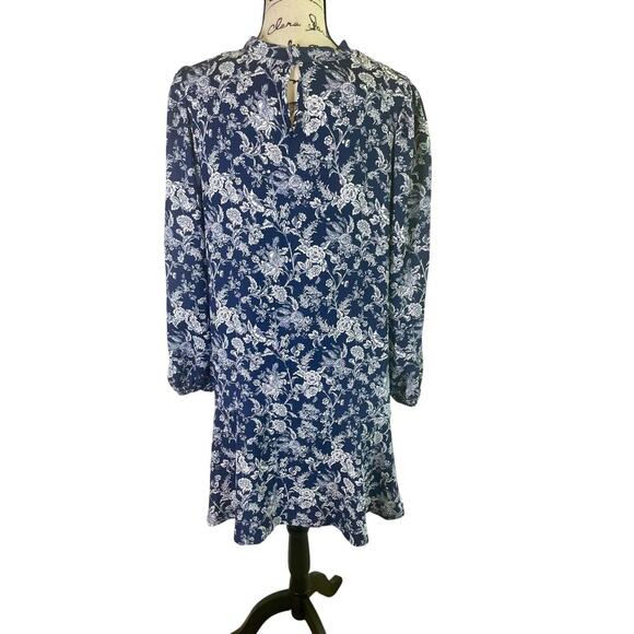 SMITH & QUINN DRESS THE L.A. BOUQUET NAVY BLUE SZ XL LONG SLEEVE SOPHISTICATED - Picture 13 of 16